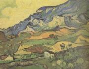 Les Alpilles,Mountainous Landscape near Saint-Remy (nn04) Vincent Van Gogh